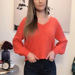 Madewell Balloon Sleeve Alpaca Blend Sweater
